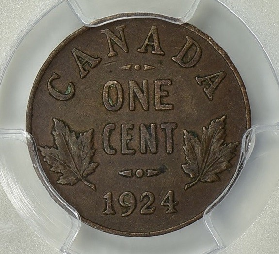 Canada 1924 One Cent PCGS XF-45