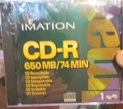 Imation CD-R 650MB/74 MIN NEW SEALED 5 Jewel Cased Disks