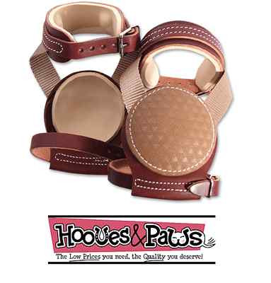 Classic Equine Horse Leather Skid Boots Slide Buckle Heavy Duty Tack