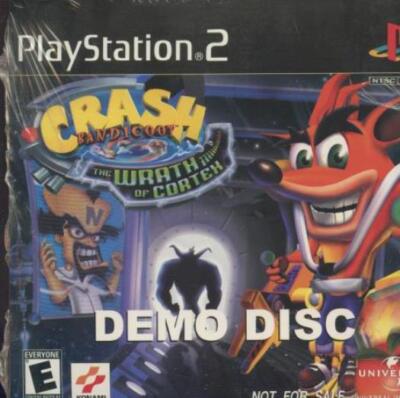 Crash Bandicoot: The Wrath of Cortex DEMO PLAYSTATION 2 PS2 of game! RARE SEALED