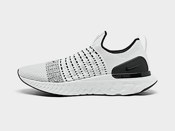 Nike React Phantom Run Flyknit 2 Running Shoes True White Black