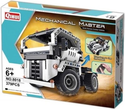 Qihui 8018 Mechanical Master 2-in-1 Truck Bricks Remote Control Vehicles