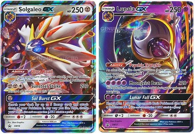 Solgaleo Lunala Gx Legendary Set Ultra Rare Holo Pokemon