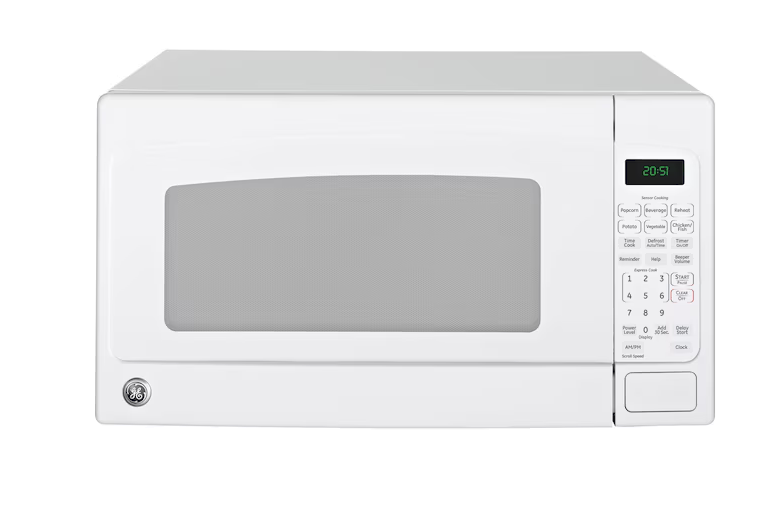 GE 2-cu ft 1200-Watt Countertop Microwave (White)