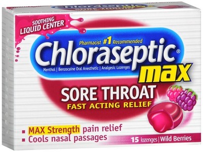 Chloraseptic Max Lozenge Berry 15ct