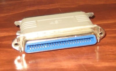 Vintage External SCSI Terminator pass-through Centronics-50