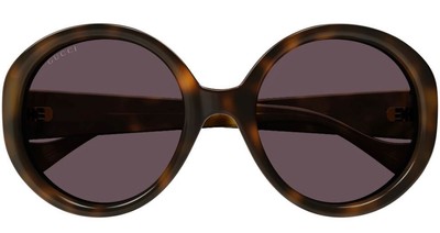 Pre-owned Gucci Gg1256s-003-56 Havana Havana Violet In Purple