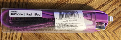 Wireless Gear 3F Flat Cable Model BL1427 Purple Wireless Made for See Descrip