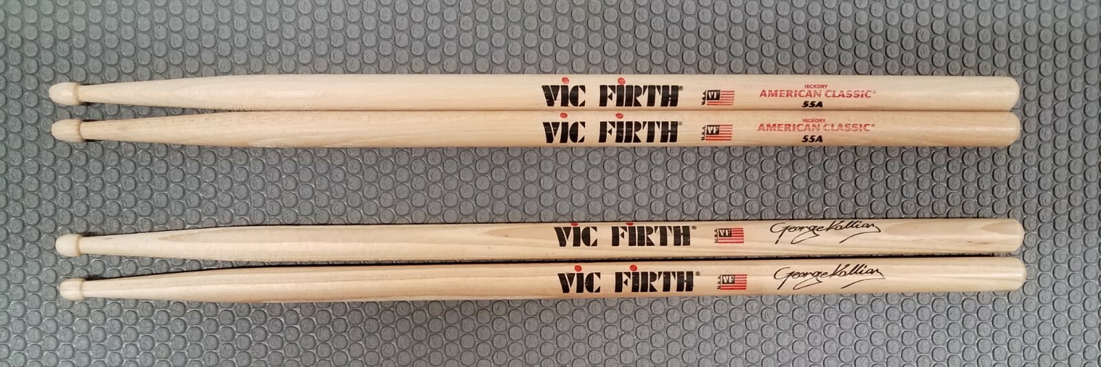 LOT OF 5 PAIRS VATER AND VIC FIRTH DRUMSTICKS