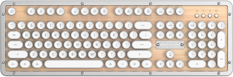 Retro Classic Bluetooth (Maple) - Wireless/Usb Wired Maple Wood Vintage Backlit