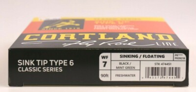 Cortland 444 Sink Tip Type 6 Fly Line - All Sizes - FREE FAST SHIPPING
