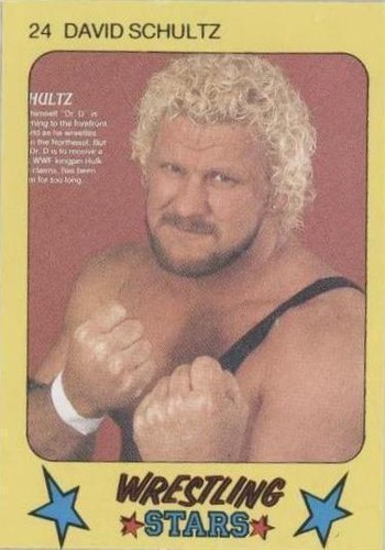 1986 Monty Gum Super Wrestling Stars - David Schultz #24