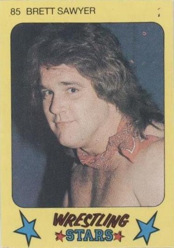 1986 Monty Gum Super Wrestling Stars - Brett Sawyer #85