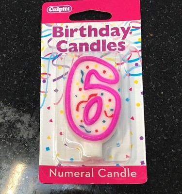 Child39s Birthday 6 Candle Child39s Birthday 6 Candle