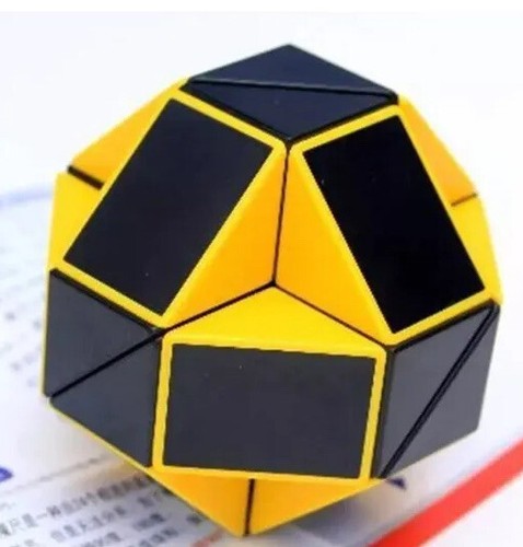 ShengShou Magic Snake White and Yellow Twist Puzzle Twisty