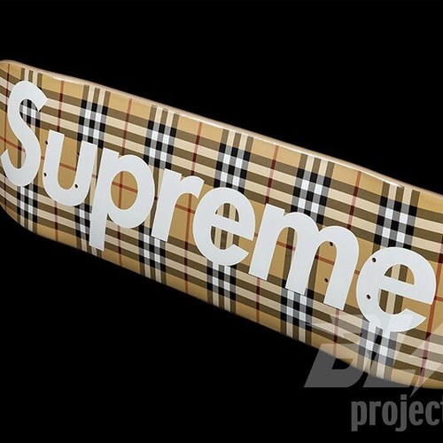 SS22 SUPREME BURBERRY SKATEBOARD DECK BEIGE 8.5