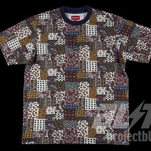トップス 19ss Supreme Patchwork Zip Up Shirt L トップス 19ss Supreme Patchwork Zip Up Shirt L Supreme