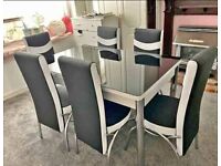Extendable dining table with 4\6 chairs set for sale *COD*
