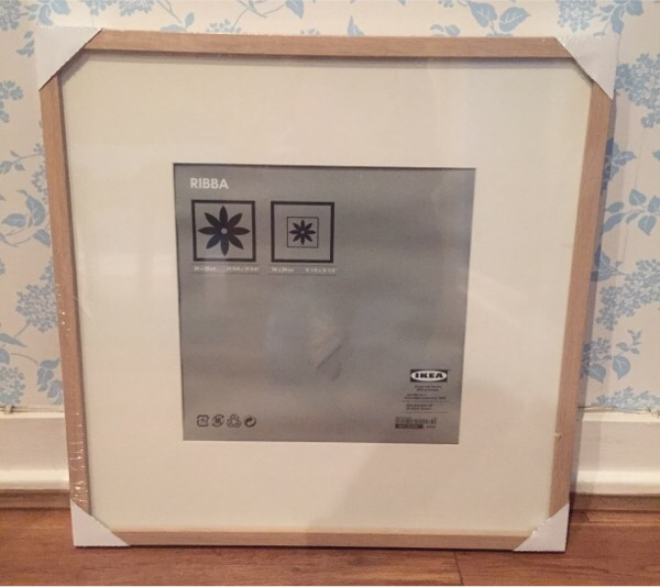Ikea Ribba picture frame 50x50cm light wood effect in Knutsford