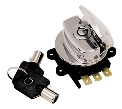 Chrome Headlight Key Ignition Switch For 96-13 Harley FXDWG FLHR 71313-96A 15016