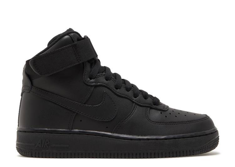 

Женские кроссовки Nike Air Force 1 High Triple Black DD9624-001 sz 7 Retro Leather Classic, Черный, Nike Air Force 1