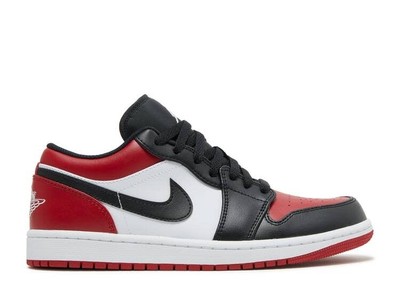 Jordan 1 Low Bred Toe Size 8.5, DS BRAND NEW