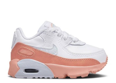 Nike Air Max 90 LTR SE White/Aura-Lt для малышей с корнем марены (DM0958 100)