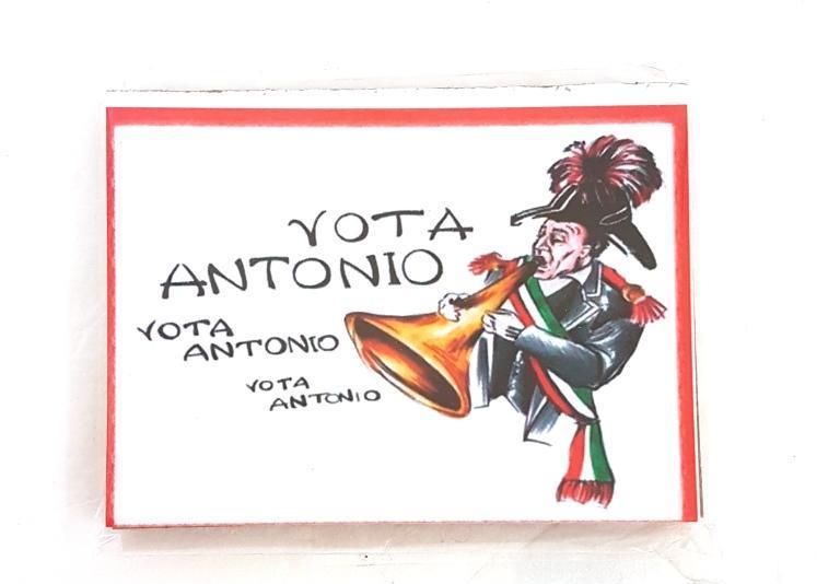 Calamita Magnete Magnetino Rettangolare Idea Regalo Frasi Vota Antonio moc