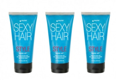 Гель для фиксации Style Sexy Hair Hard Up 5,1 унции (9 блеск + 10 фиксации), упаковка из 3 шт.