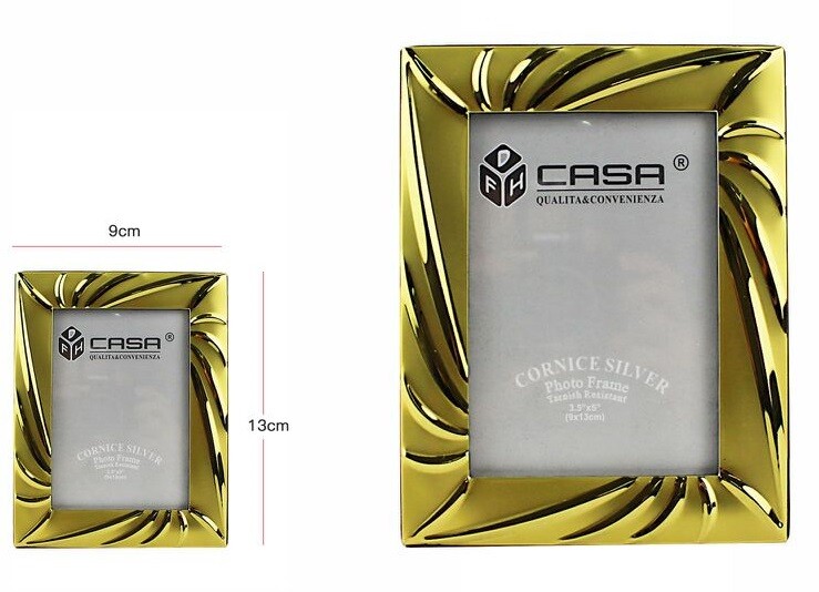 Cornice PortaFoto Porta Foto Fotografia 9x13cm Dorata dfh