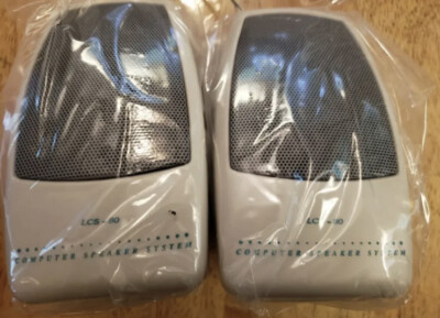 LCS-80 Labtec  Multimedia Computer Stereo Speakers (NEW)
