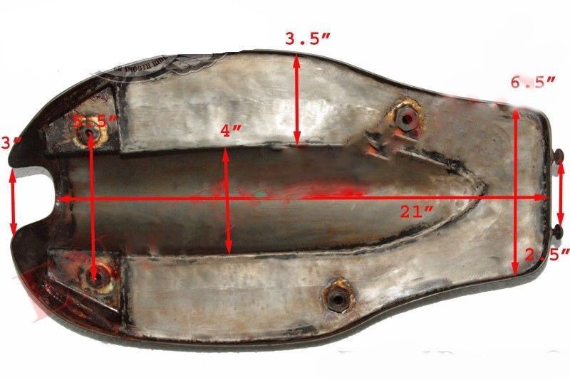 For Norton Commando High Rider Raw Bare Metal Petrol Gas Fuel Tank  