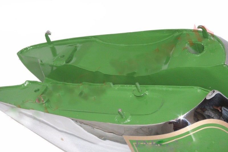 Petrol Fuel Tank Green Painted Chrome Plated BSA C11 Motorcycles 