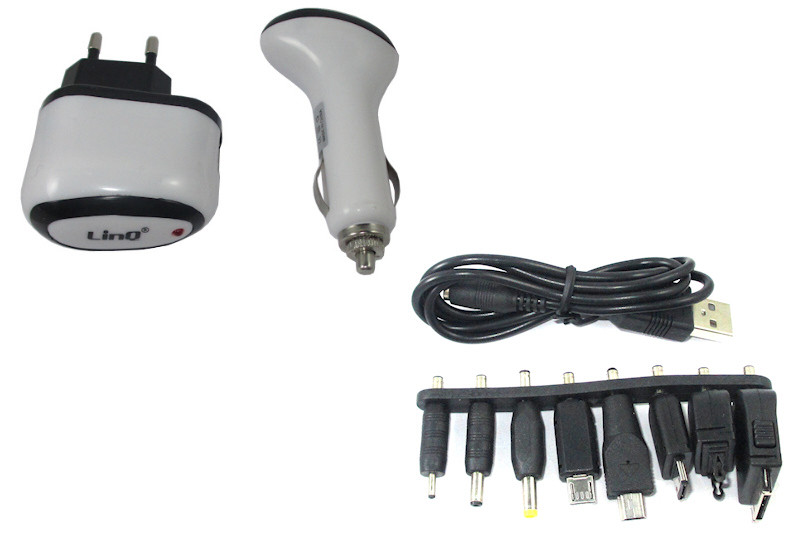 Carica Batterie Usb Auto 12v Casa Universale 8 Adattatori Linq Ipod12