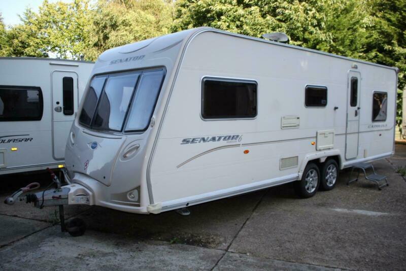 Bailey Senator Carolina Series 6 2009 6 Berth Triple Fixed Bunk Beds Caravan in Maidstone