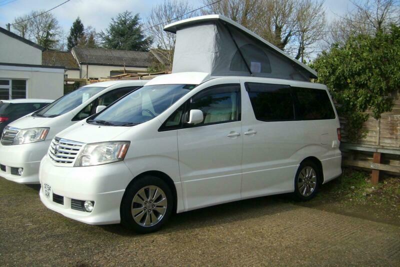 TOYOTA ALPHARD CAMPER VAN,MOTORHOME, 4 BERTHNEW POPTOP ROOFSIDE