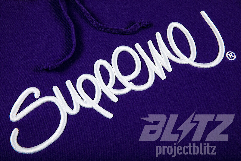 Pre-owned Raised Handstyle Hooded Sweatshirt Purple Ss22