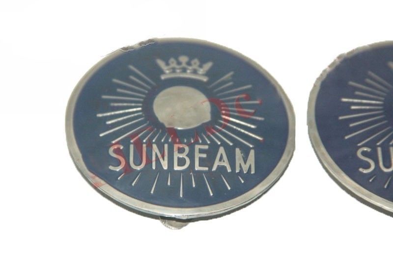 New Pair Blue Sunbeam S7 S8 Motorcycle Petrol Tank Badge Monogram Set 