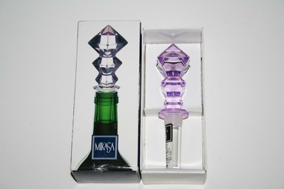 Mikasa Scepter Violet Austrian Lead Crystal Bottle Stopper #1924