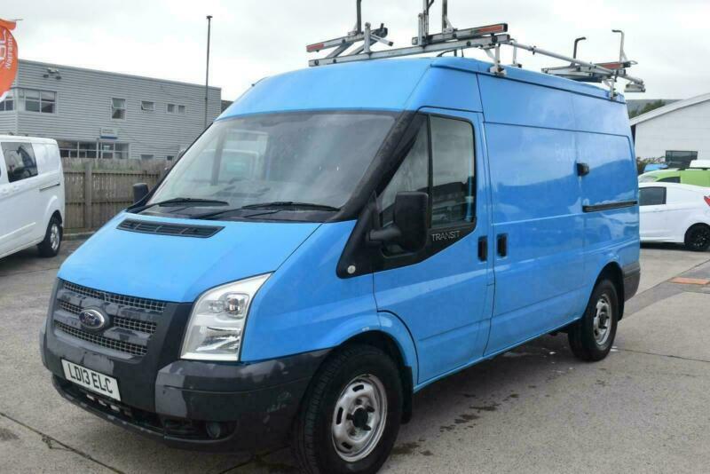 2013 FORD TRANSIT 330 MWB BRITISH GAS VAN AIR CON SHELVING PANEL VAN