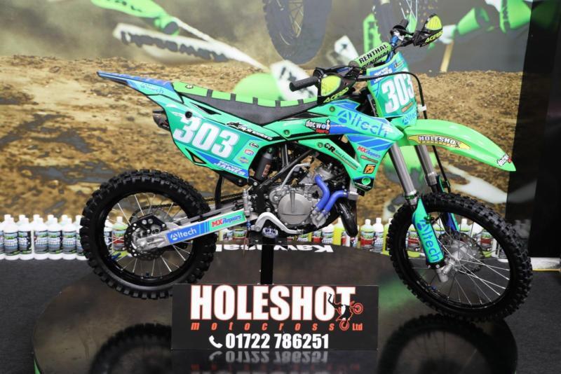 2018 KAWASAKI KX 85 MOTOCROSS BIKE FMF EXHAUST, RENTHAL HANDLEBARS, NEW