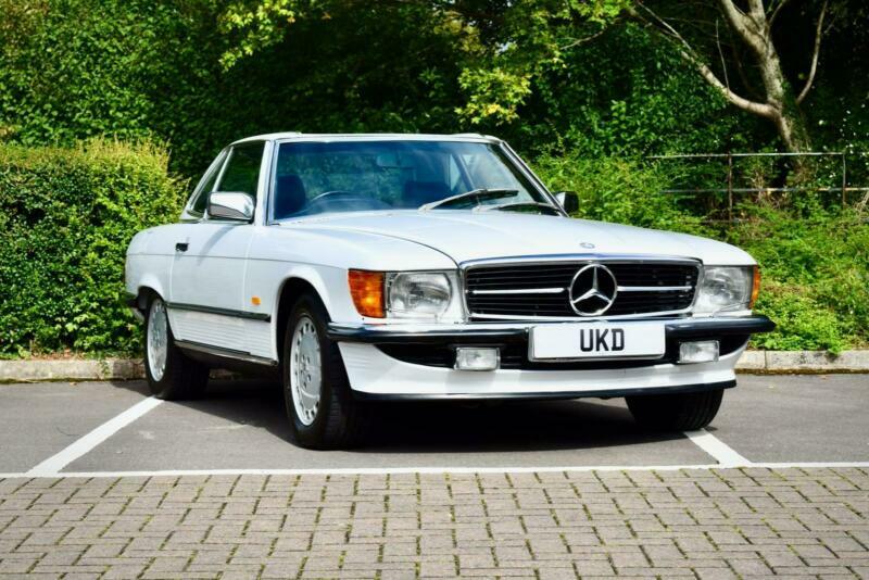 MERCEDES BENZ SL CLASS 420 SL WHITE R107 1987 CONVERTIBLE CLASSIC in
