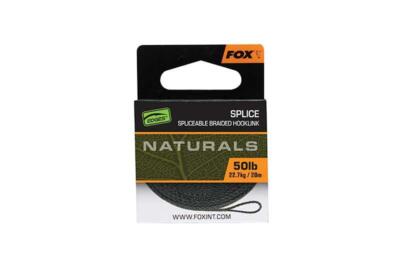 Fox Edges Naturals Splice Hooklength 50lb / Carp Fishing Tackle