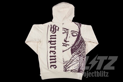 Pre-owned Supreme Ss20  Mary Hooded Sweatshirt Hoodie Natural Size L Large 2020 In Beige