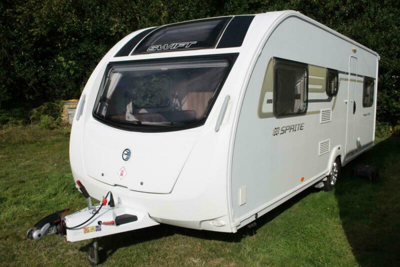 Swift Sprite Major 6TD 2015 6 Berth Fixed Bunk Beds Caravan + Motor Movers in Maidstone, Kent