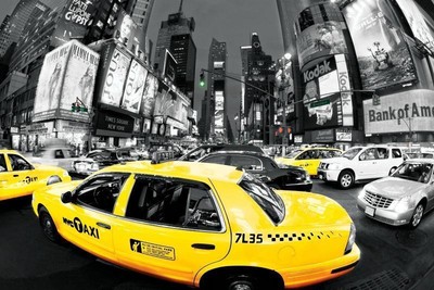 Rush Hour Times Square : Yellow Cabs - Maxi Poster 91.5cm x 61cm new and sealed