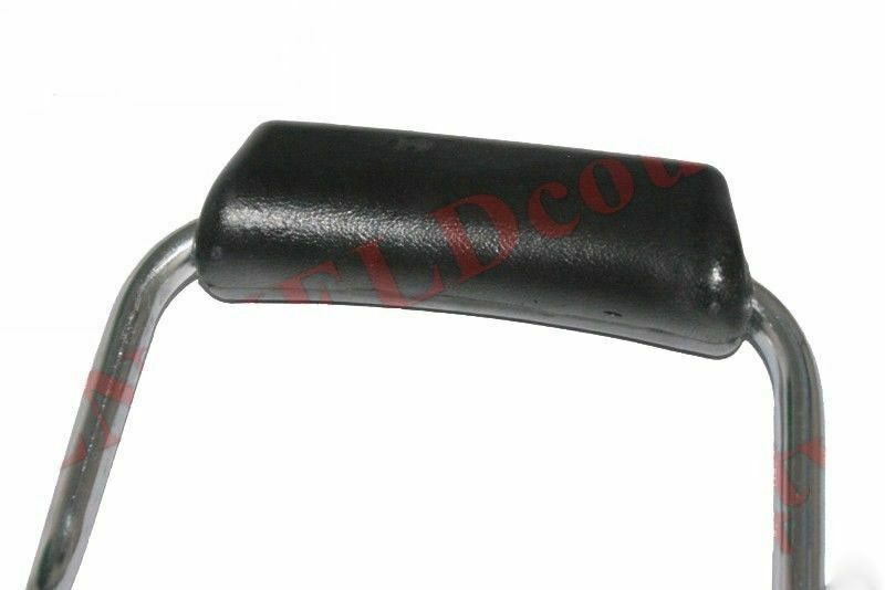 Fits Royal Enfield Bullet Classic Chrome Rear Back Rest Grab Bar+Rubber Back 