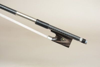 Top Model! A Silver Braided Carbon Fiber Violin Bow  #58E the Best Selling Bow