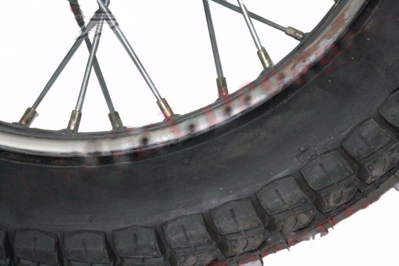 New Complete Chrome 16 Inch 36 Holes Wheel Rim With Tyre Tube For Jawa  