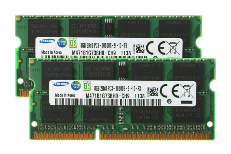 Samsung 16gb/8gb/4gb 2rx8 Pc3-10600s Ddr3-1333mhz Sodimm Laptop*Speicher Ram Lot